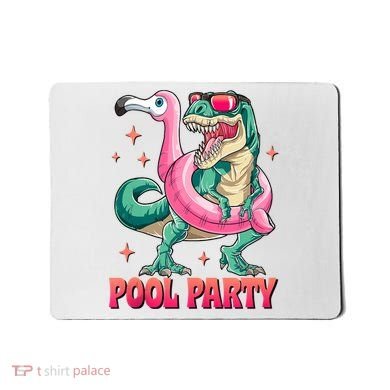 Pool Party Dinosaurflamingo Float Funny T Rex Gifts Tank Top Mousepad