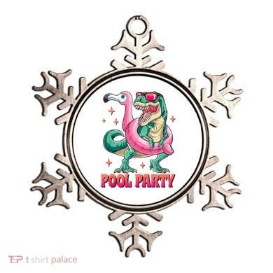 Pool Party Dinosaurflamingo Float Funny T Rex Gifts Tank Top Ornament