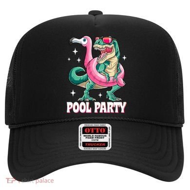 Pool Party Dinosaur Flamingo Float Funny T Rex Summer Hat