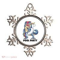 Pool Party Dinosaur Unicorn Funny T Rex Float Rainbow Cute Tank Top Ornament thumb 0