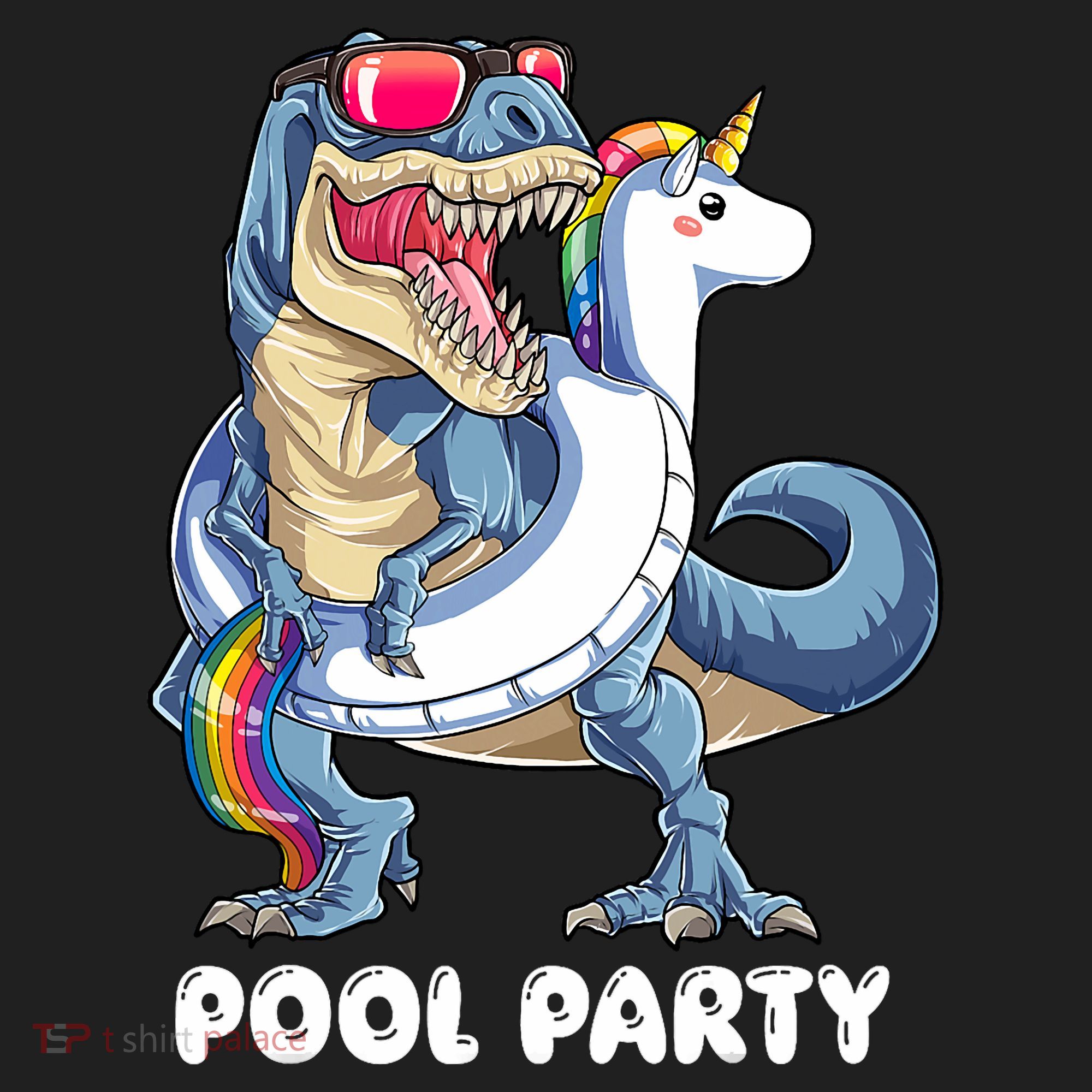 Pool Party Dinosaur Unicorn T Rex Float Rainbow Gift Beanie