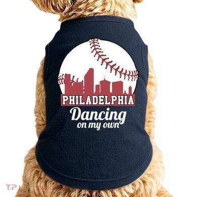 Phillies Philly Dancing On My Own Philadelphia Baseball Doggie Tank