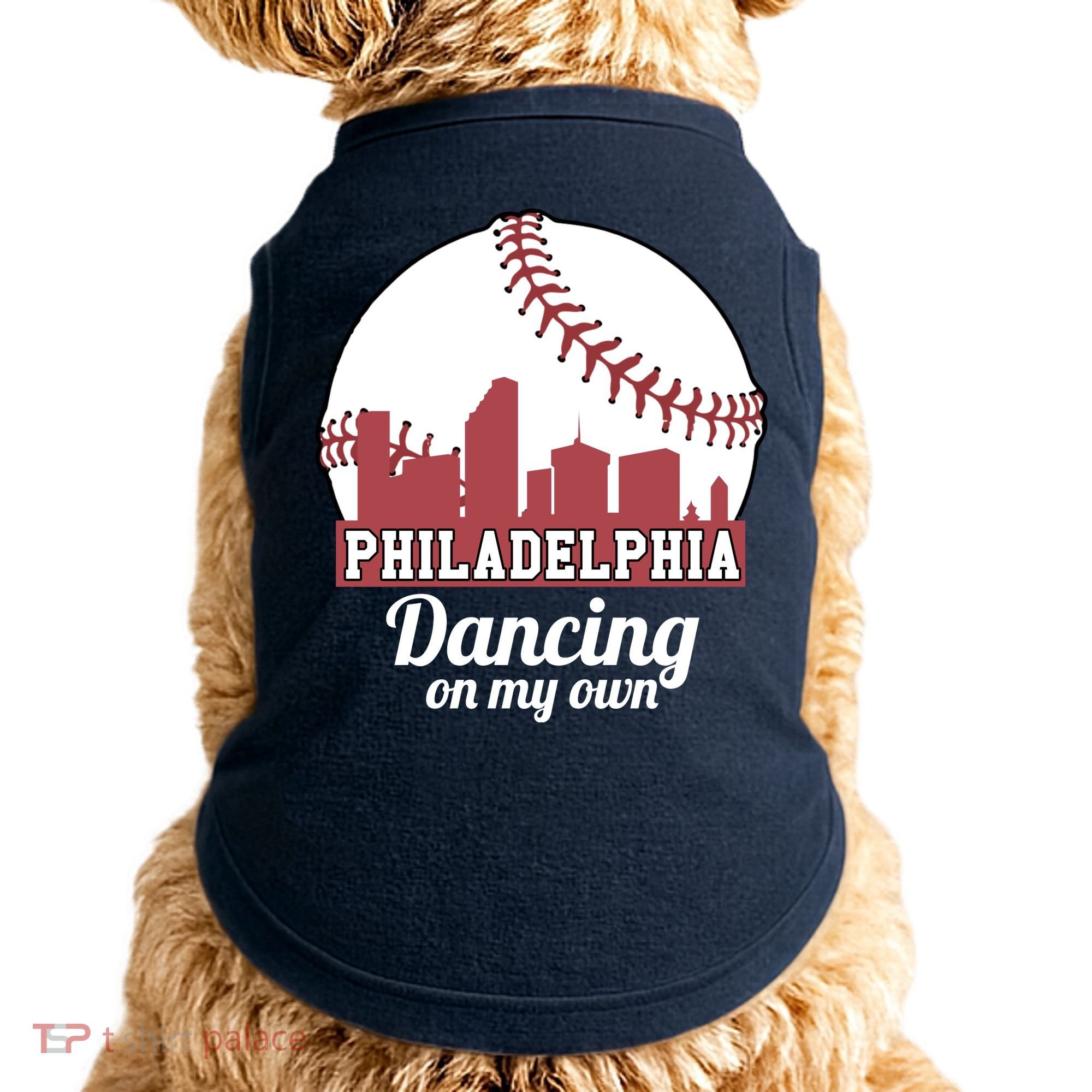 Phillies Philly Dancing On My Own Philadelphia Baseball Doggie Tank
