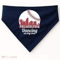 Phillies Philly Dancing On My Own Philadelphia Baseball USA-Made Doggie Bandana thumb 0