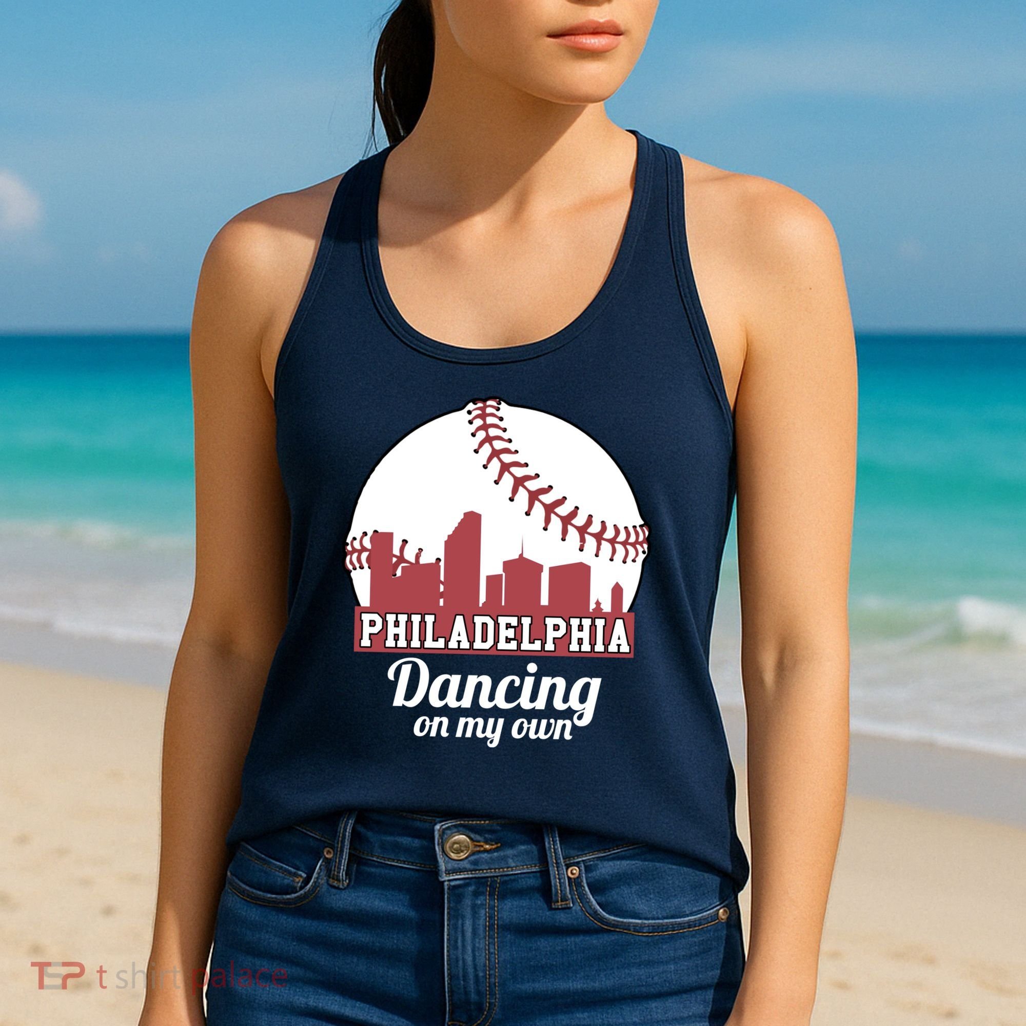 Phillies Philly Dancing On My Own Philadelphia Baseball Women's Tank Top