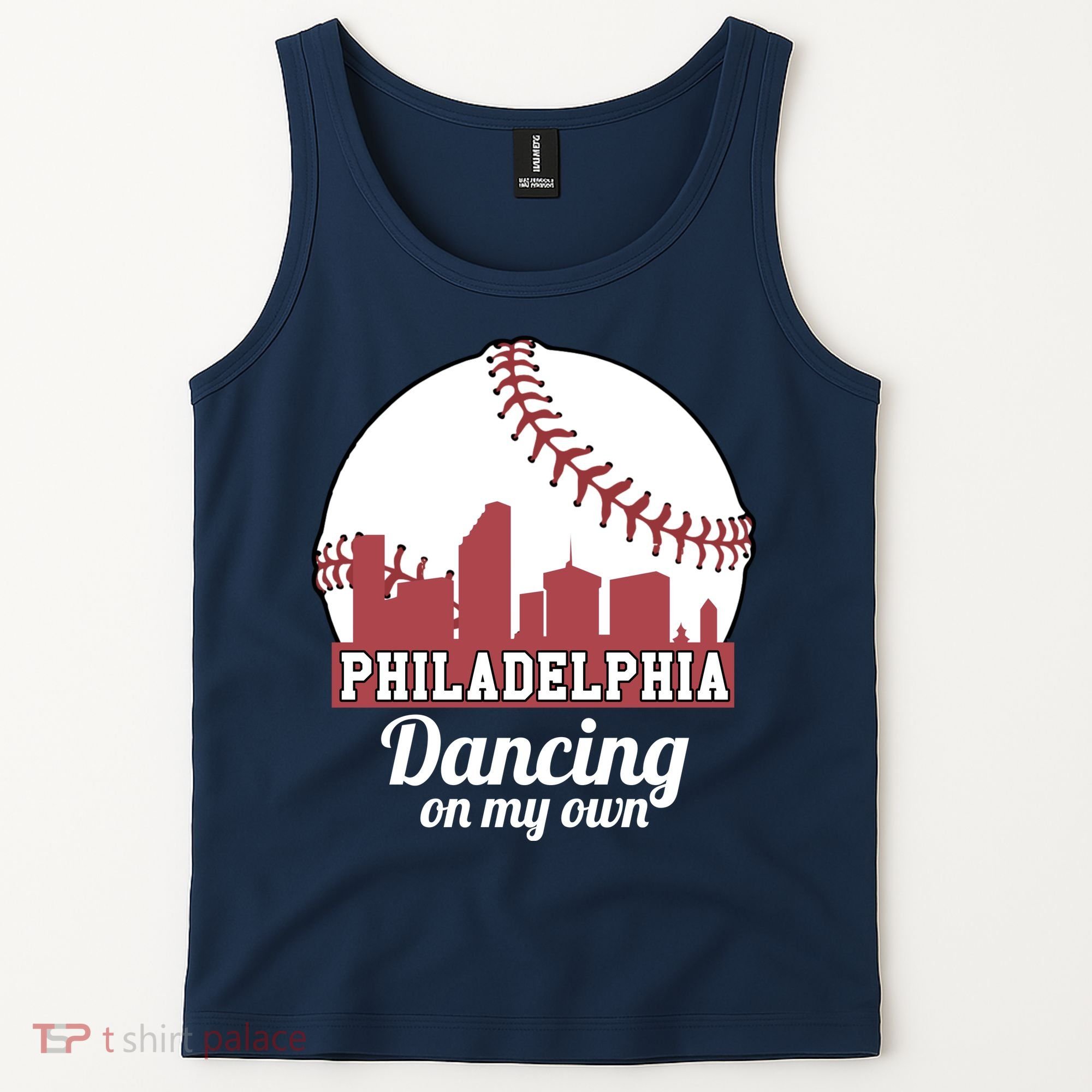 Phillies Philly Dancing On My Own Philadelphia Baseball Tank Top