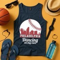 Phillies Philly Dancing On My Own Philadelphia Baseball Tank Top thumb 4