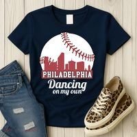 Phillies Philly Dancing On My Own Philadelphia Baseball Women's T-Shirt thumb 3