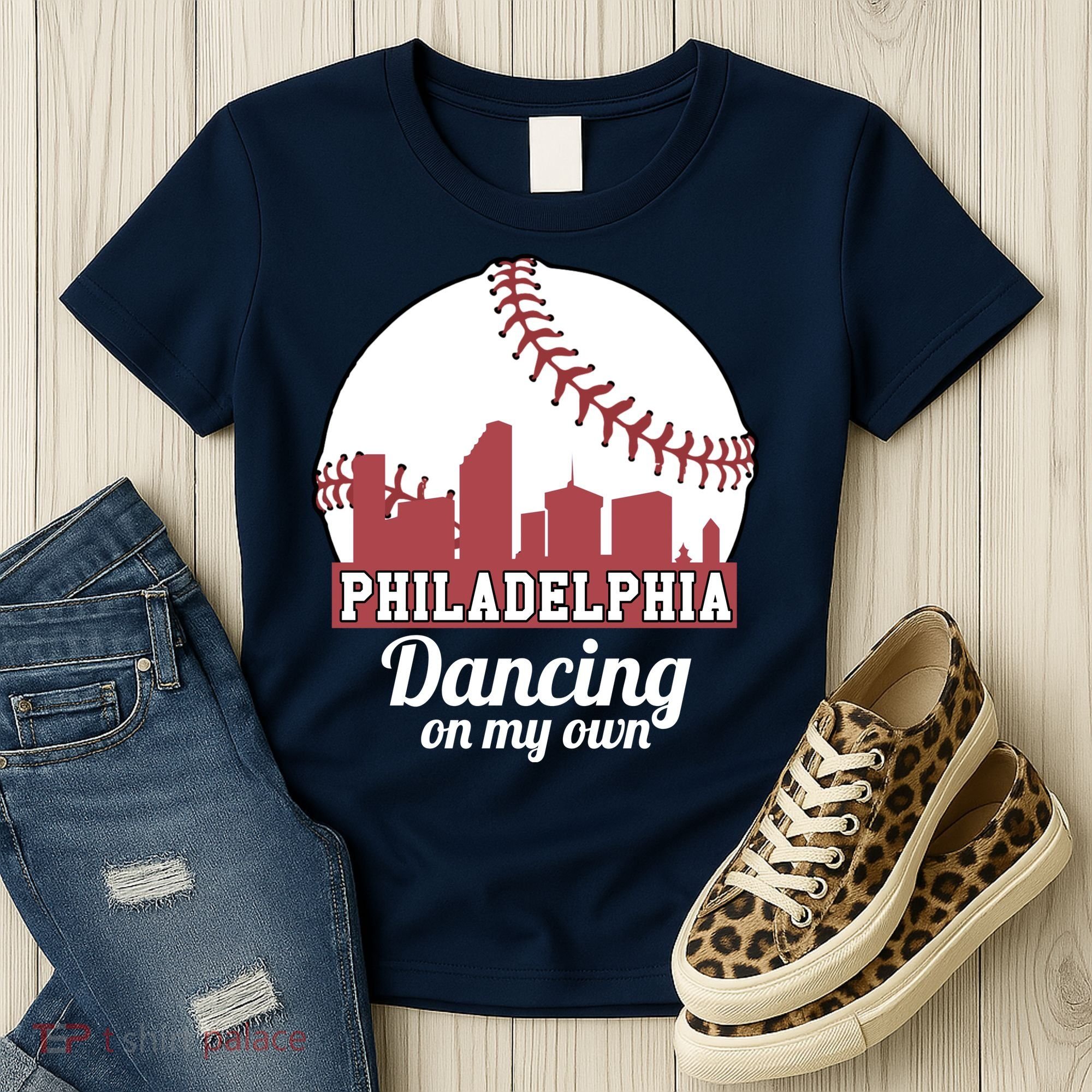 Phillies Philly Dancing On My Own Philadelphia Baseball Women's T-Shirt