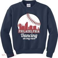 Phillies Philly Dancing On My Own Philadelphia Baseball Kids Sweatshirt thumb 0