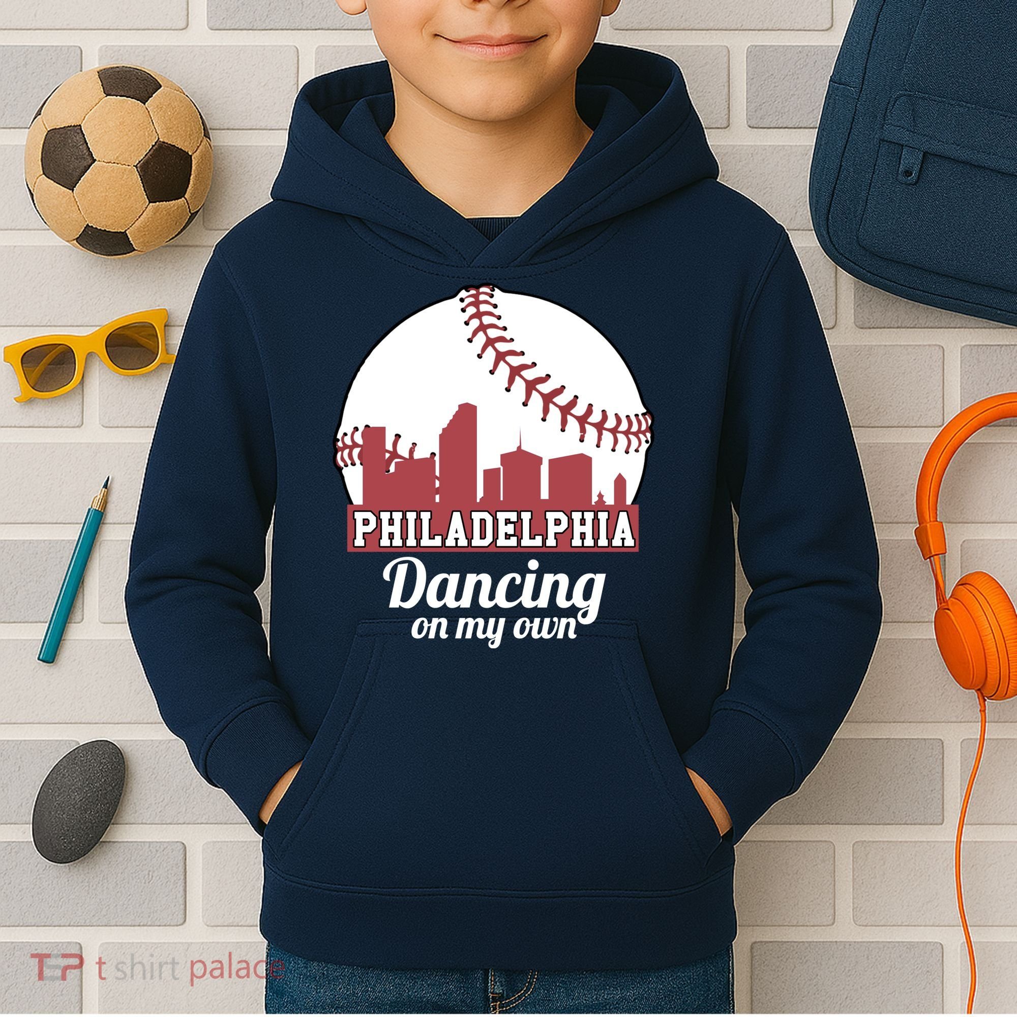 Phillies Philly Dancing On My Own Philadelphia Baseball Kids Hoodie
