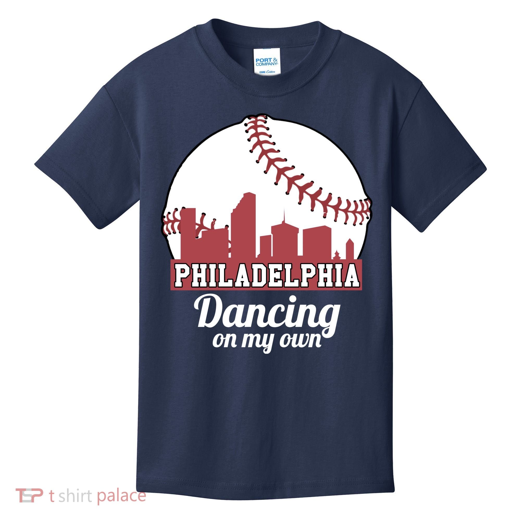 Phillies Philly Dancing On My Own Philadelphia Baseball Kids T-Shirt