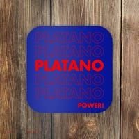 Platano Power Dominican Republic Gift Flag Dominicana Gift Coaster thumb 0