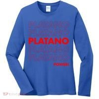 Platano Power Dominican Republic Gift Flag Dominicana Gift Women's Long Sleeve Shirt thumb 0