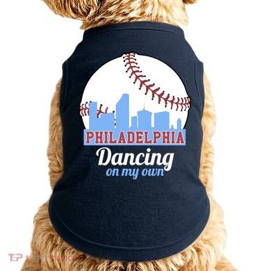 Phillies Philly Dancing On My Own Philadelphia Baseball Doggie Tank