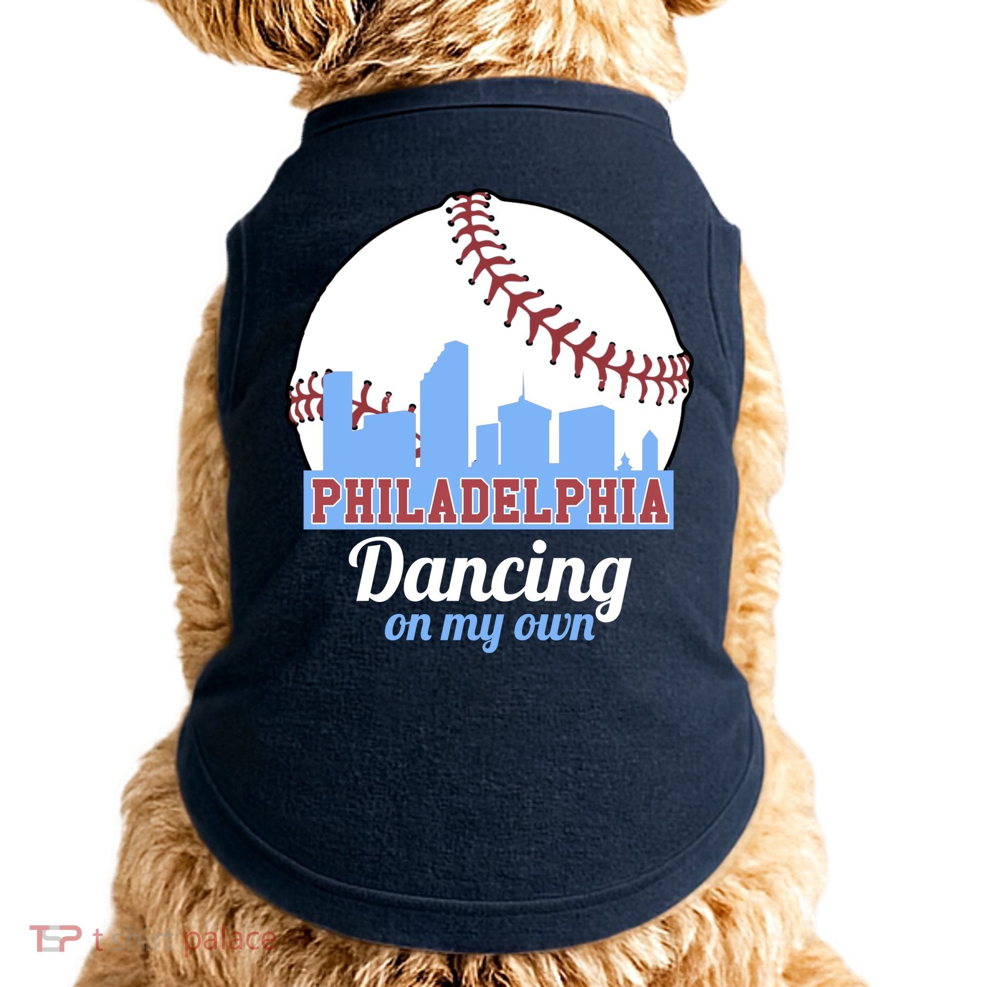 Phillies Philly Dancing On My Own Philadelphia Baseball Doggie Tank