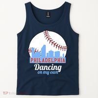 Phillies Philly Dancing On My Own Philadelphia Baseball Tank Top thumb 2