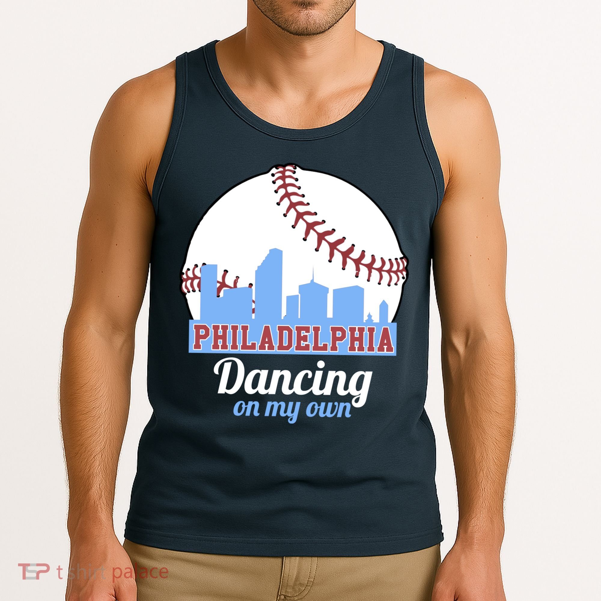 Phillies Philly Dancing On My Own Philadelphia Baseball Tank Top