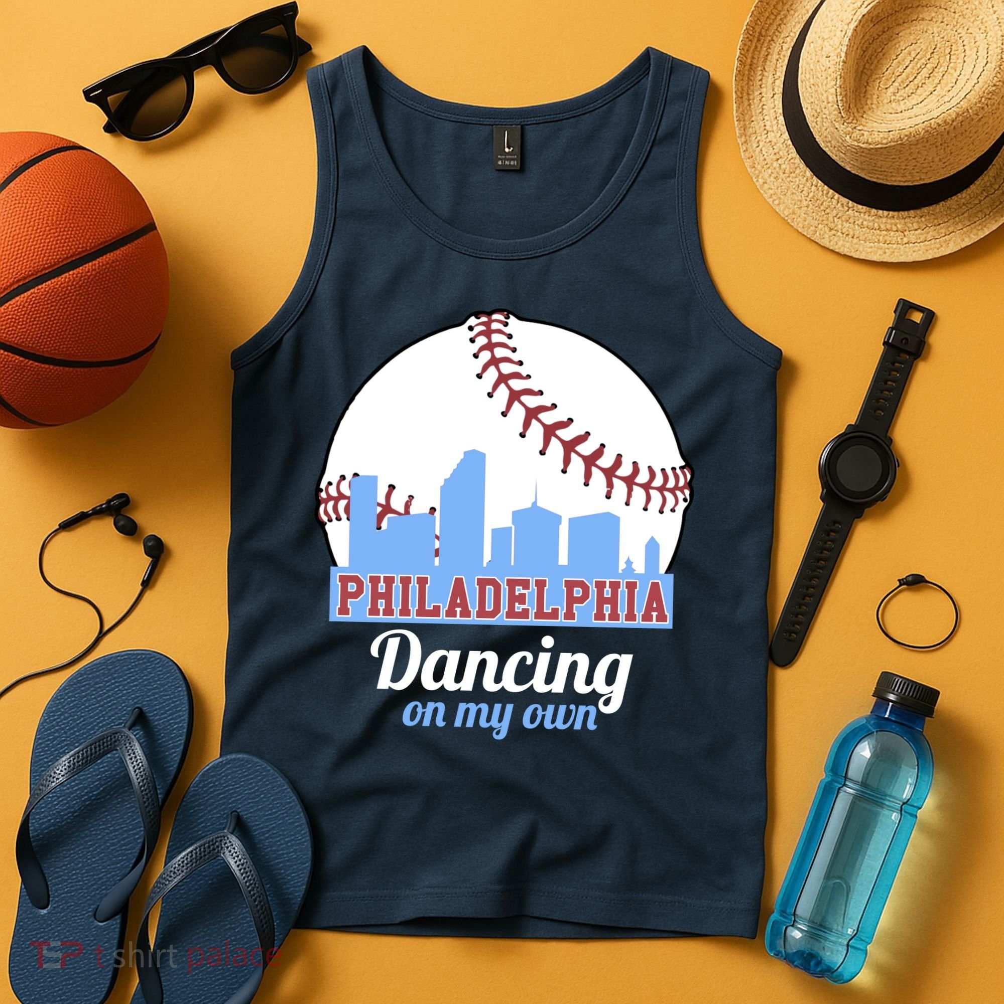 Phillies Philly Dancing On My Own Philadelphia Baseball Tank Top