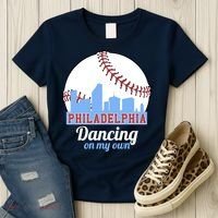 Phillies Philly Dancing On My Own Philadelphia Baseball Women's T-Shirt thumb 3