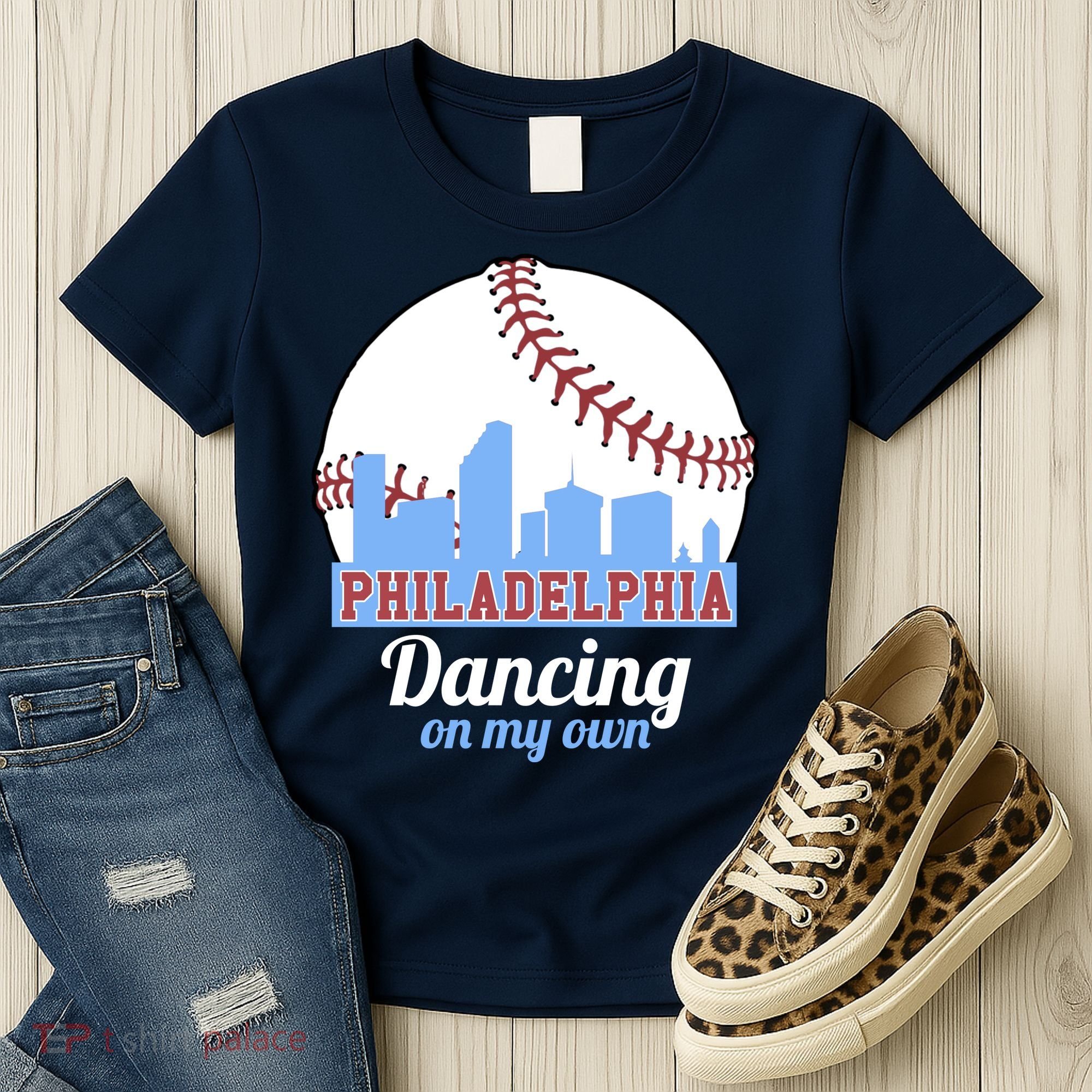 Phillies Philly Dancing On My Own Philadelphia Baseball Women's T-Shirt