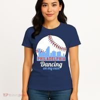 Phillies Philly Dancing On My Own Philadelphia Baseball Women's T-Shirt thumb 4