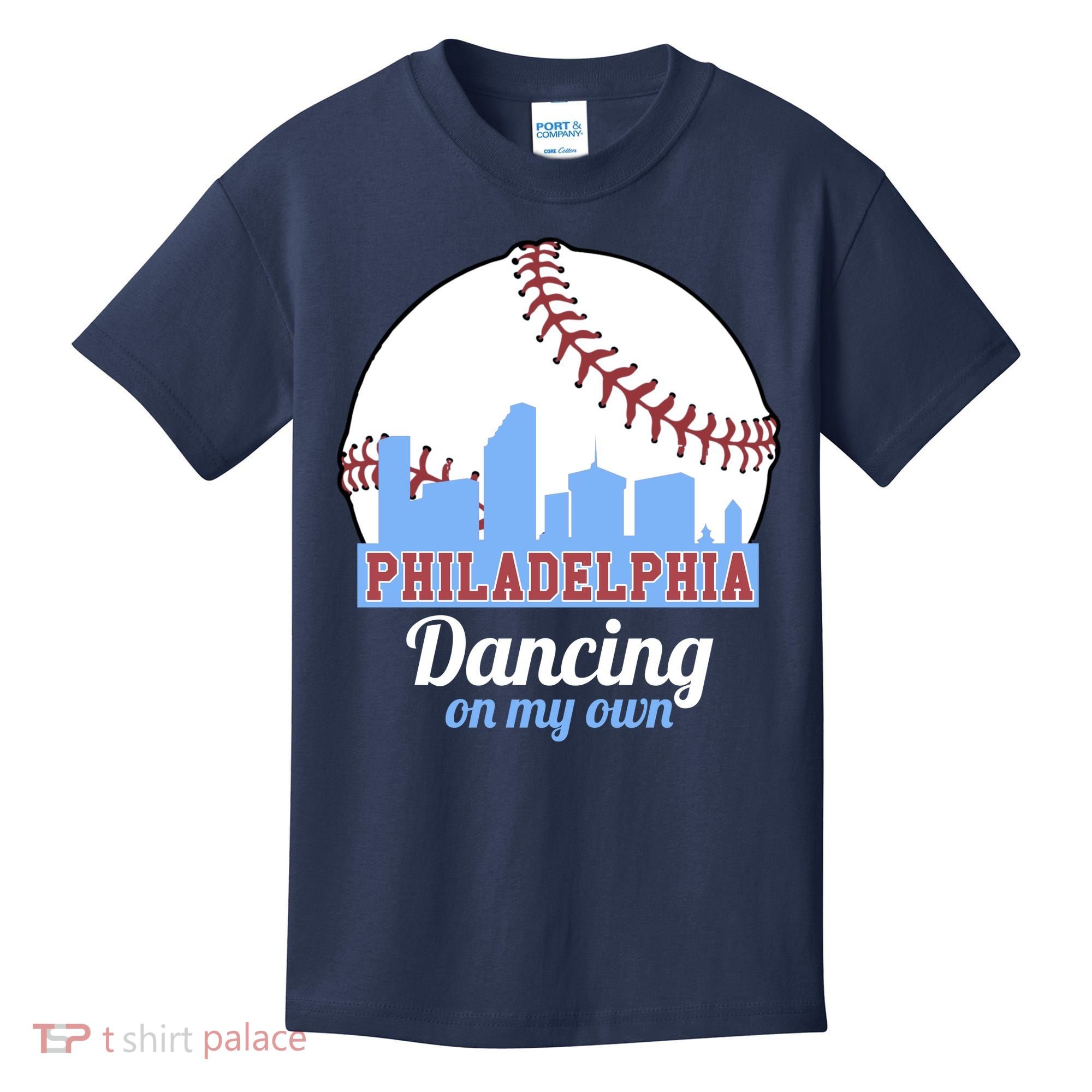 Phillies Philly Dancing On My Own Philadelphia Baseball Kids T-Shirt