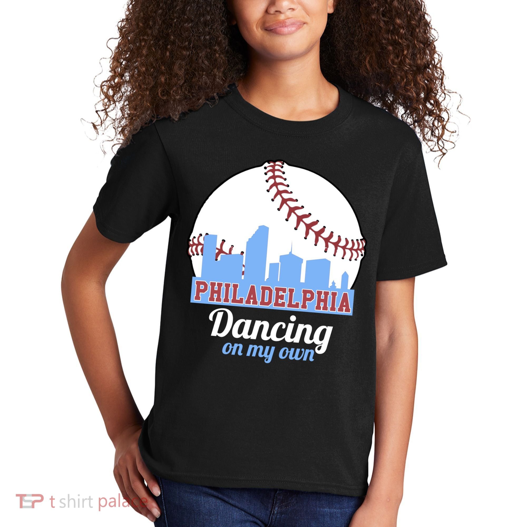 Phillies Philly Dancing On My Own Philadelphia Baseball Kids T-Shirt