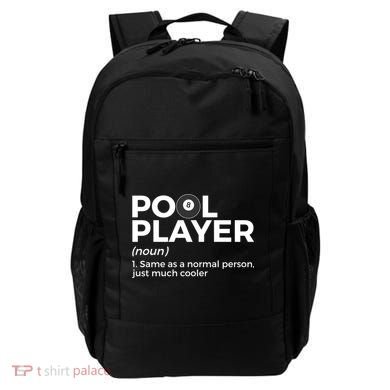 Pool Player Definition Funny Billiards Gift Backpack