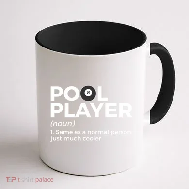 Pool Player Definition Funny Billiards Gift Coffee Mug back