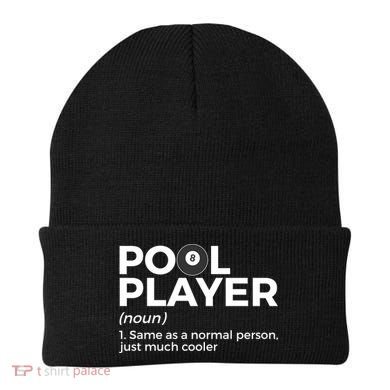 Pool Player Definition Funny Billiards Gift Beanie