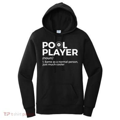 Pool Player Definition Funny Billiards Gift Women's Hoodie