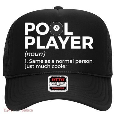 Pool Player Definition Funny Billiards Gift Hat