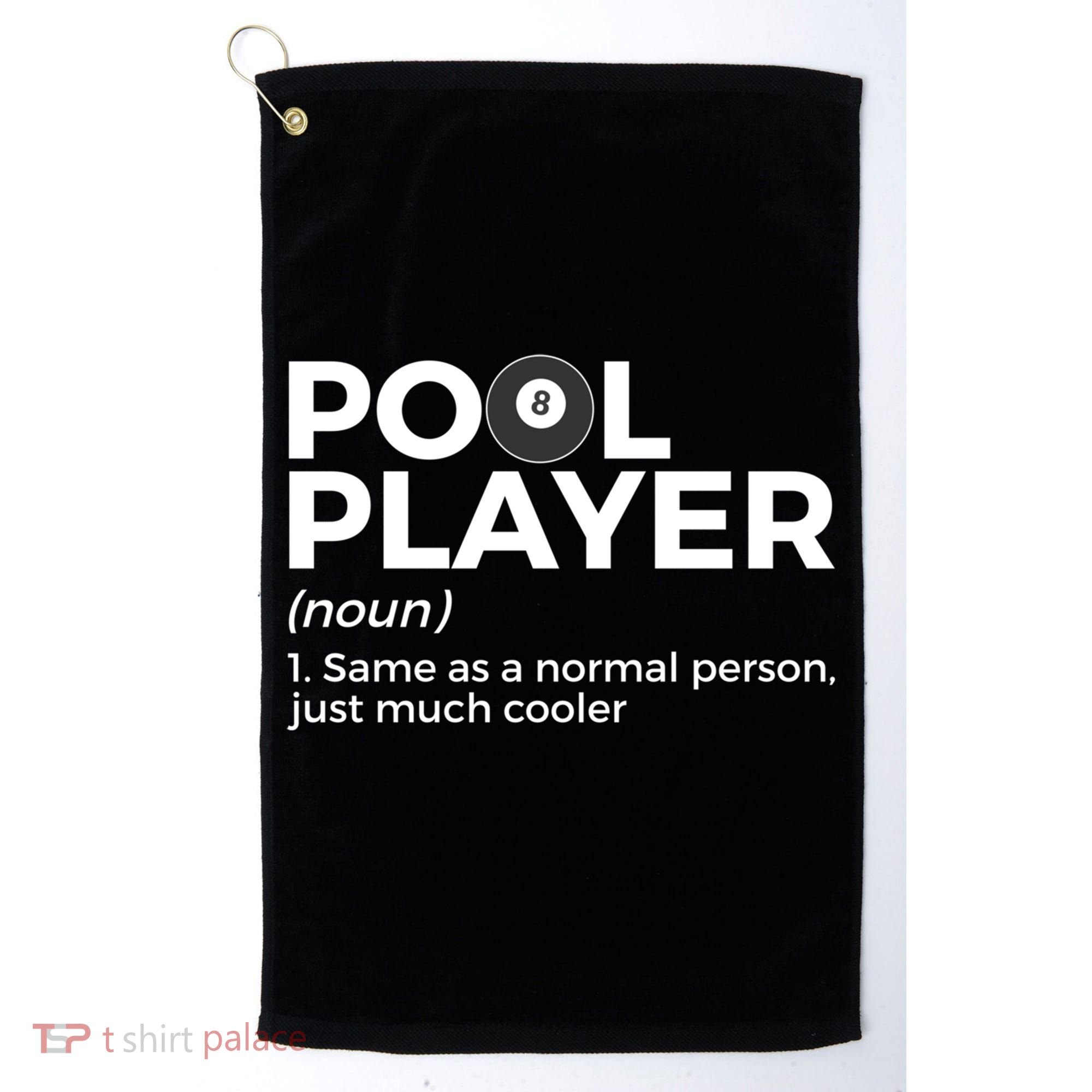 Pool Player Definition Funny Billiards Gift Golf Towel