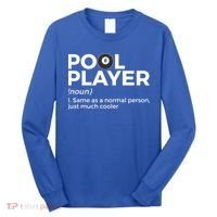 Pool Player Definition Funny Billiards Gift Long Sleeve Shirt thumb 0
