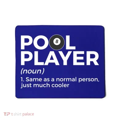 Pool Player Definition Funny Billiards Gift Mousepad