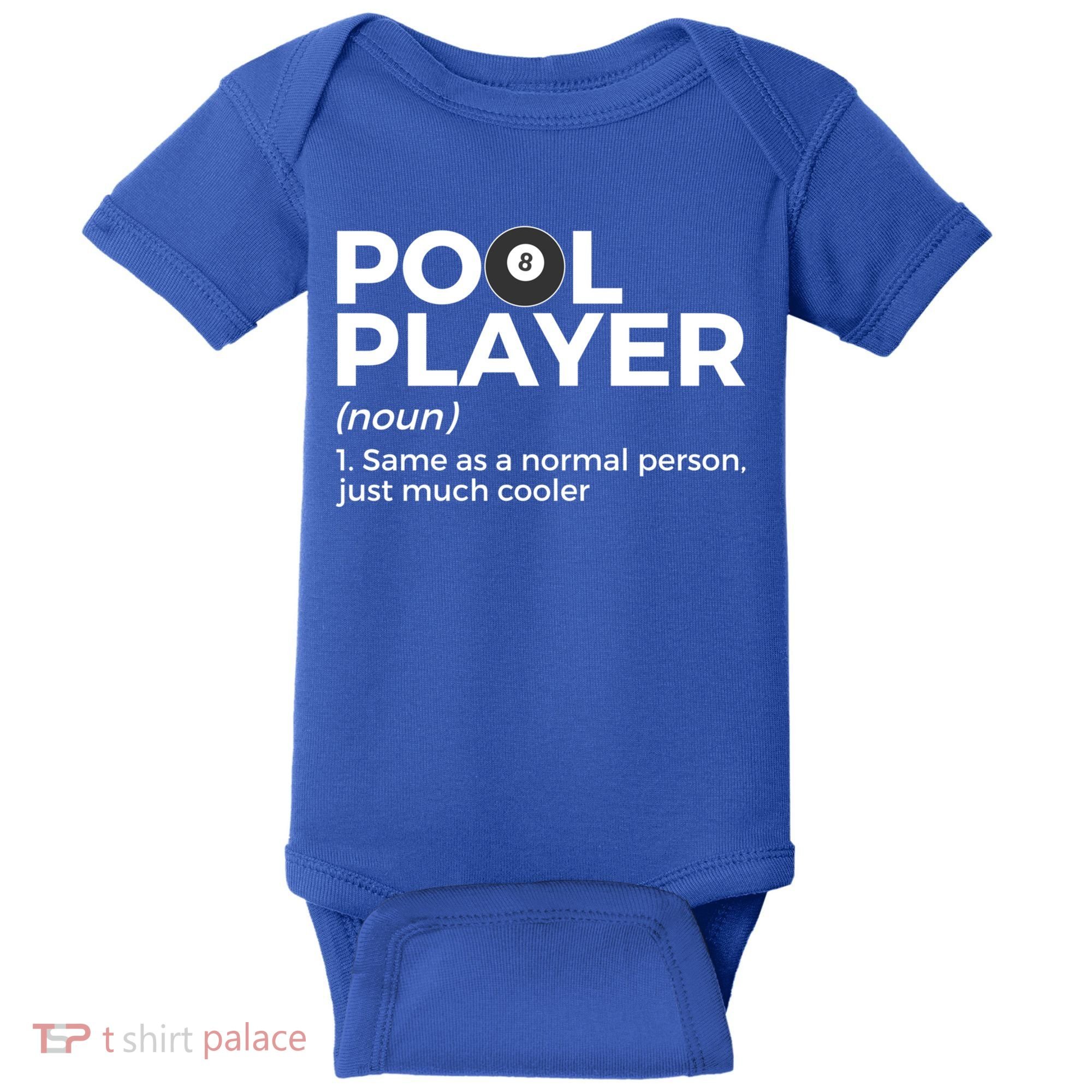Pool Player Definition Funny Billiards Gift Baby Bodysuit