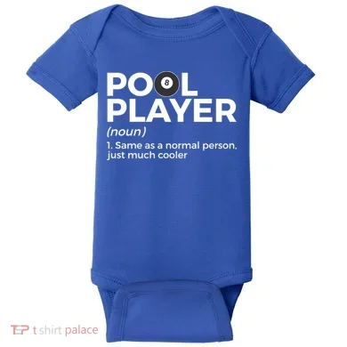 Pool Player Definition Funny Billiards Gift Baby Bodysuit