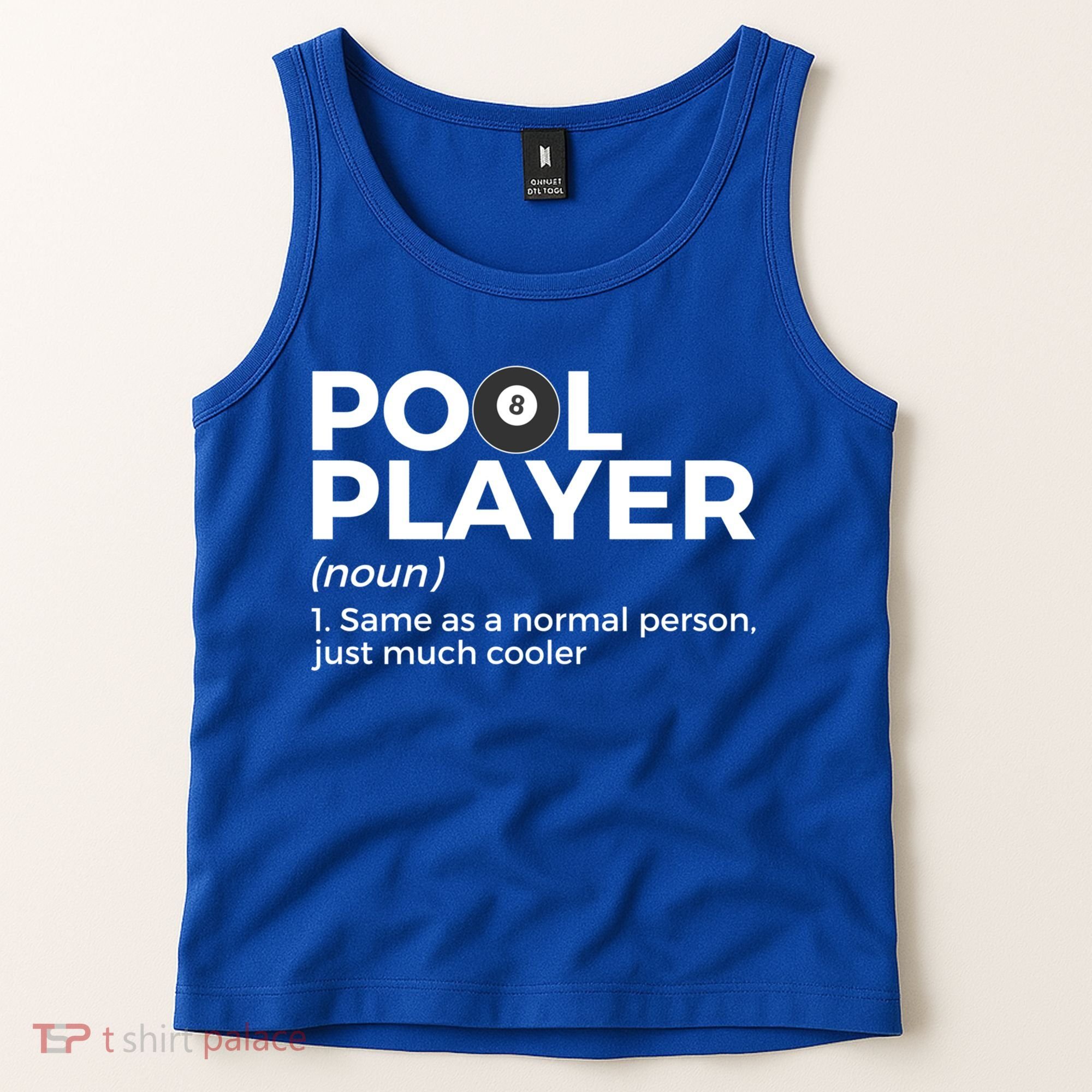 Pool Player Definition Funny Billiards Gift Tank Top