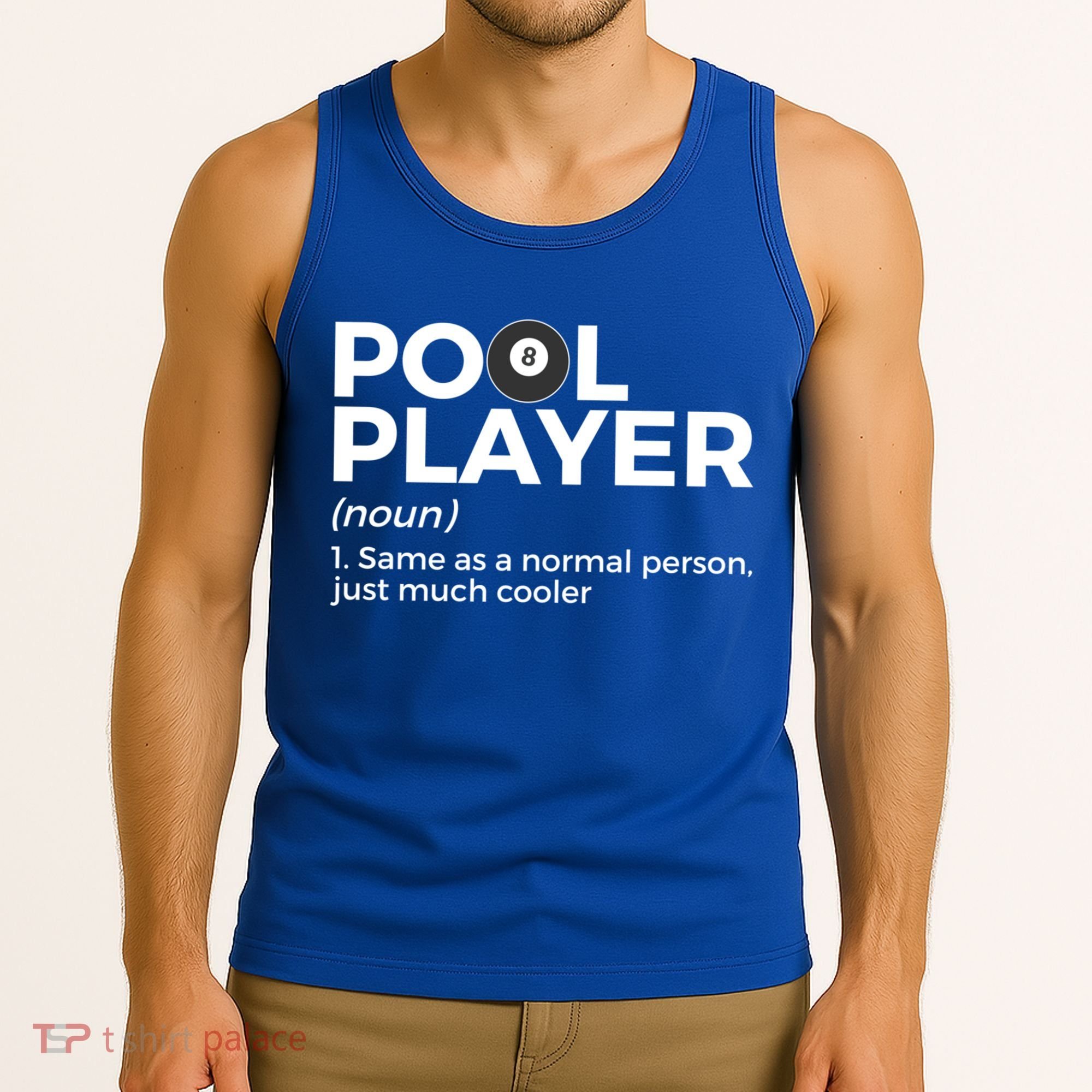 Pool Player Definition Funny Billiards Gift Tank Top