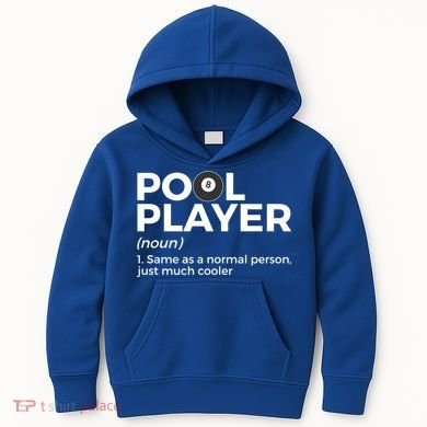 Pool Player Definition Funny Billiards Gift Kids Hoodie