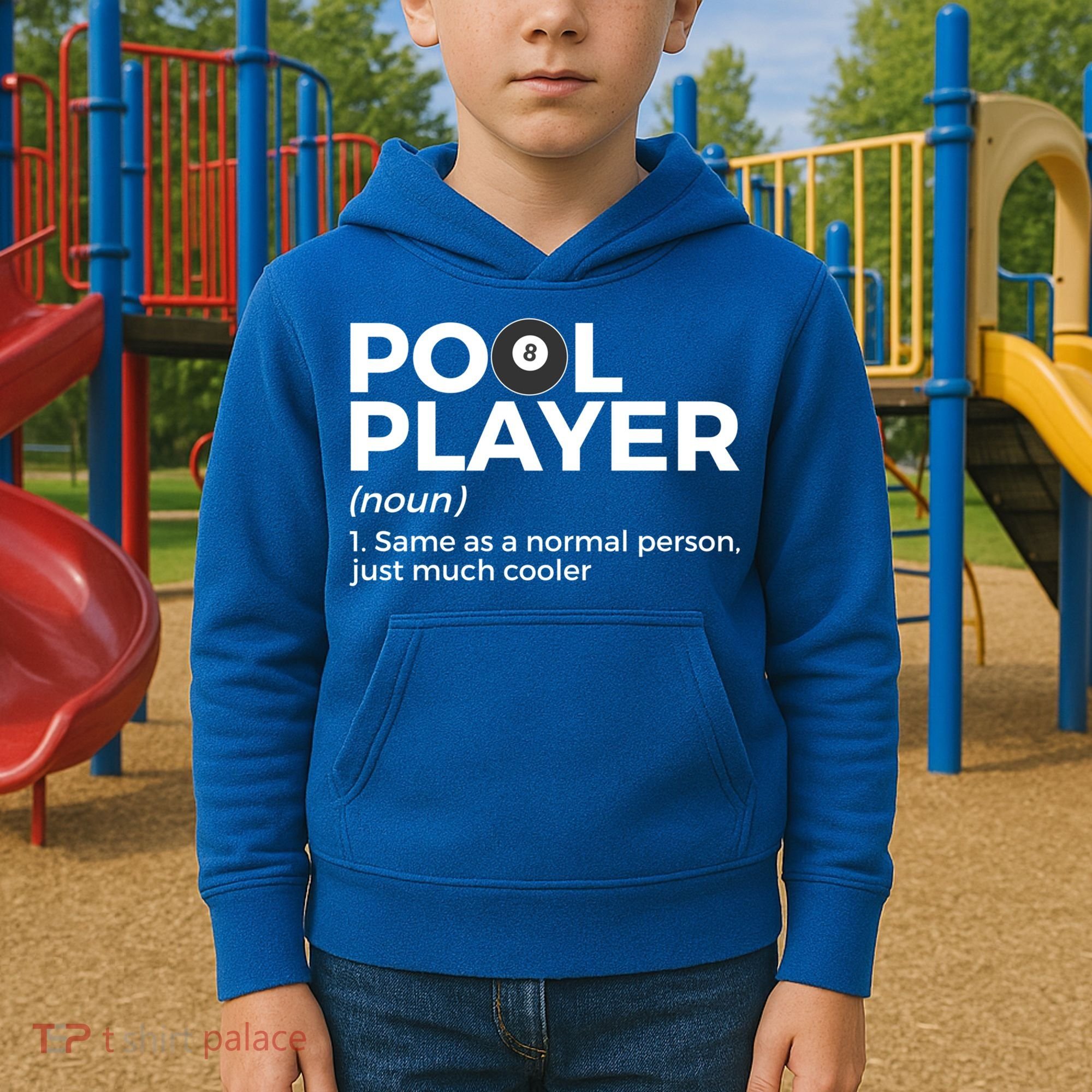 Pool Player Definition Funny Billiards Gift Kids Hoodie