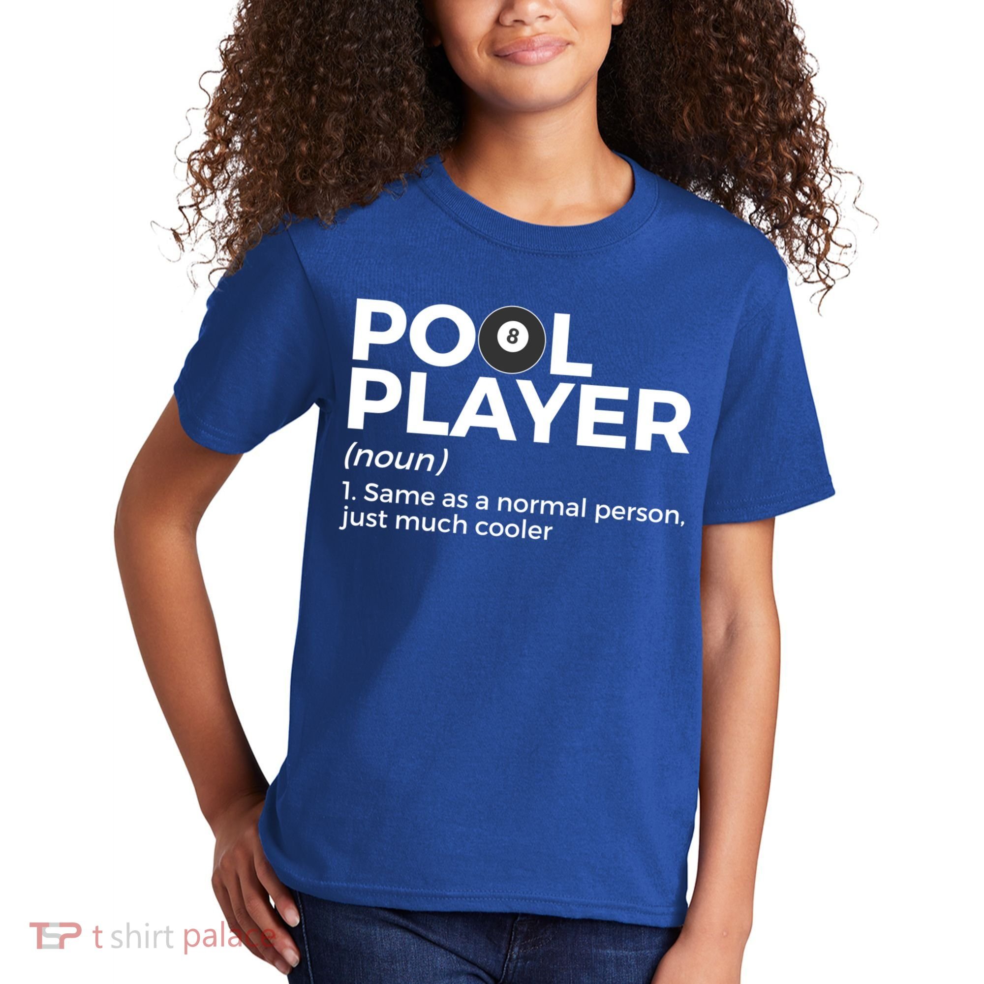 Pool Player Definition Funny Billiards Gift Kids T-Shirt