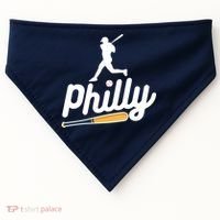 Phillies Philly Dancing On My Own Philadelphia Baseball USA-Made Doggie Bandana thumb 0