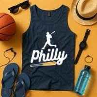 Phillies Philly Dancing On My Own Philadelphia Baseball Tank Top thumb 4