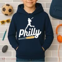 Phillies Philly Dancing On My Own Philadelphia Baseball Kids Hoodie thumb 2