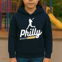 Phillies Philly Dancing On My Own Philadelphia Baseball Kids Hoodie thumb 3