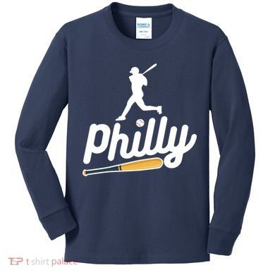 Phillies Philly Dancing On My Own Philadelphia Baseball Kids Long Sleeve Shirt