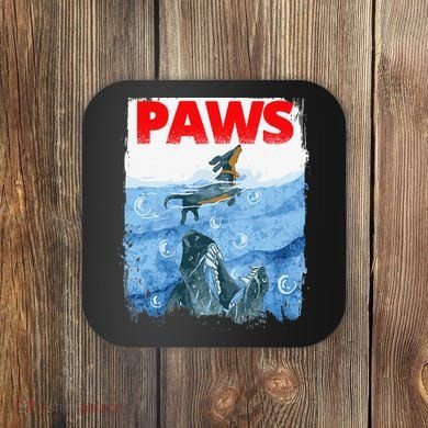 Paws Paw Dachshund Dog Retro Coaster