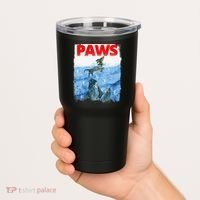 Paws Paw Dachshund Dog Retro Tumbler thumb 2